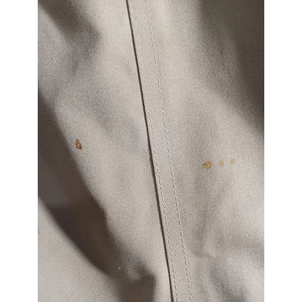 J.G. Hook Trench Coat Mens 40L Beige Belted Wool‎ Liner Rain Long Classic